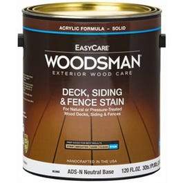 Acrylic Latex Deck Stain, Solid-Color Neutral Base, 1-Gallon