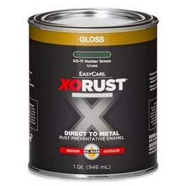 Premium Ant-Rust Oil-Base Enamel, Hunter Green Gloss, 1-Qt.