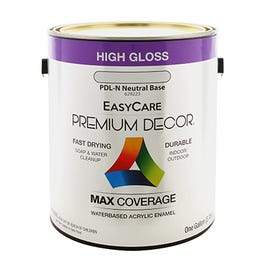 Premium Decor High-Gloss Enamel, Water-Based, Neutral Base, 1-Gallon