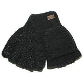 Men's Ragg Wool Gloves, Black, Large