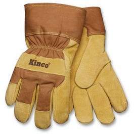 Leather Palm Gloves, Men's M