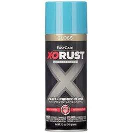 Anti-Rust Enamel Paint & Primer, Light Blue Gloss, 12-oz. Spray