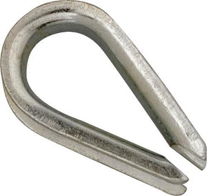 Campbell 3/8" Wire Rope Thimble, Electro-Galvanized