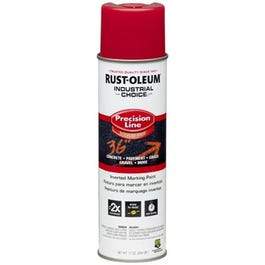 Industrial Choice Precision Line Marking Spray Paint, Safety Red, 17-oz. Inverted