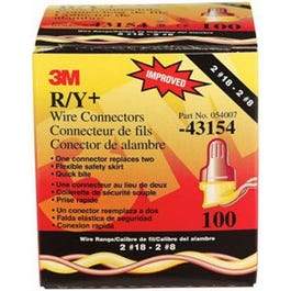 3M Performance Plus R/Y+ Wire Connector, 100-Pk.