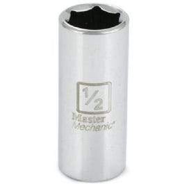 3/8-Inch Drive 1/2-Inch 6-Point Deep Well Socket