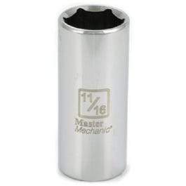 3/8-Inch Drive 11/16-Inch 6-Point Deep Well Socket