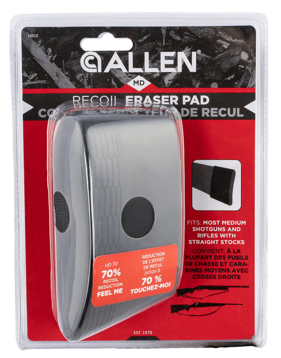 Allen 15512 Recoil Eraser Recoil Pad Medium Black Polymer