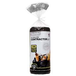 Contractor Trash Bags, 12-Ct., 42-Gallons