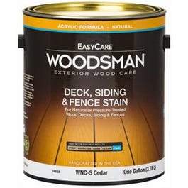Acrylic Deck, Siding & Fence Stain, Natural Cedar, 1-Gallon