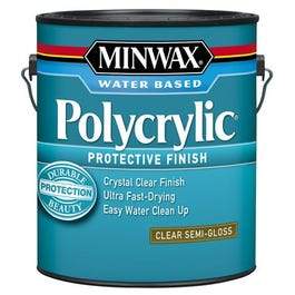 Polycrylic Protective Finish, Semi-Gloss Clear, 1-Gal.