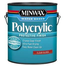 Polycrylic Protective Finish, Gloss Clear, 1-Gal.