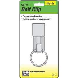 Belt Clip Key Chain, Stainless Steel