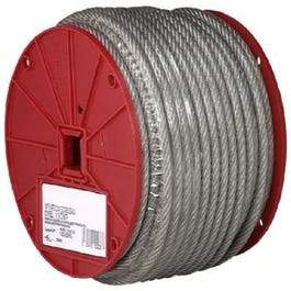 1/8 x 3000-In. Clear Vinyl Cable, 7x7, 1/8-In.-3/16-In. x 250-Ft.