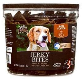 Dog Treats, Beef Jerky Bites, 40-oz. Tub