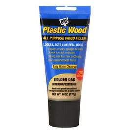 Plastic Wood Latex Wood Filler, Gold, 6-oz. Tube