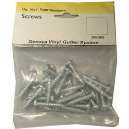 Gutter Rustproof Screws, For Mounting Brackets & Fittings, 25-Pk.