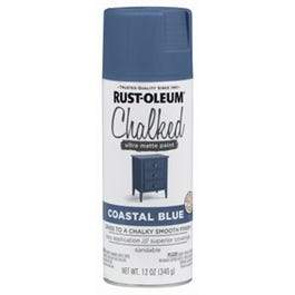 Chalked 1-Coat Spray Paint, Ultra Matte Coastal Blue, 12-oz.