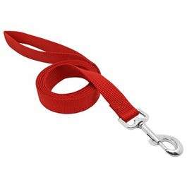 Pet Expert Nylon Dog Leash, Red, 1-In. x 6-Ft.