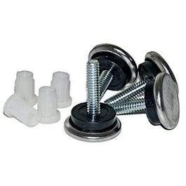 Furniture Leveling Glides, Cushioned, Adjustable, 1-1/16-In., 4-Pk.