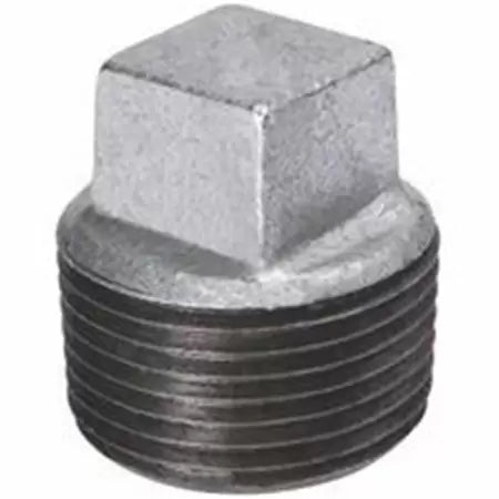 Southland Galvanized Square Head Plug 150# Malleable Iron Threaded Fittings 4