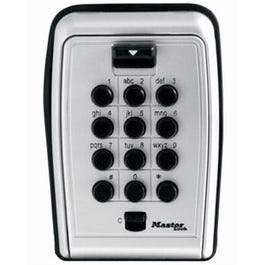 Lock Box, Push-Button, Portable, 3-7/8-In.
