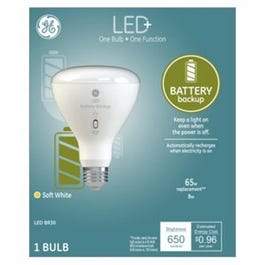 LED+  Battery Back Up Bulb, Br30, 650 Lumens, 8-Watt
