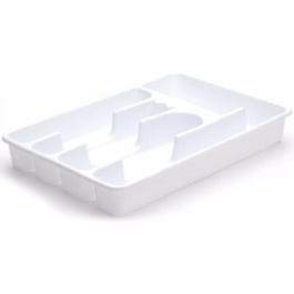 Plastic Cutlery Tray, White