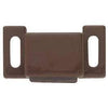 Magnetic Catch with Strike, Brown, 1.25 x .5-In.