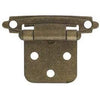 2 x 3/4-In. Antique Brass Overlay Hinges, 2-Pk.