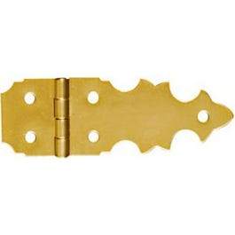 2-Pk., 5/8 x 1-7/8-In. Brass Decorative Hinges