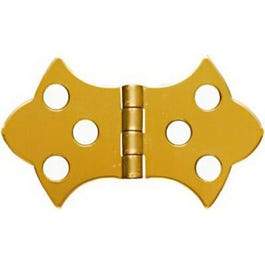 2-Pk., 1-5/16 x 2.25-In. Brass Decorative Hinges
