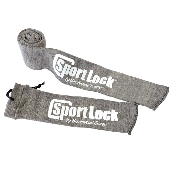 Birchwood Casey 06950 SportLock Silicone Gun Sleeve Handgun Gray Silicone-treated Cotton 15