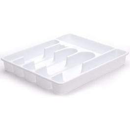 Plastic Cutlery Tray, White, Large
