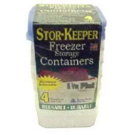 Freezer & Storage Container, 1-1/2-Pt., 4-Pk.