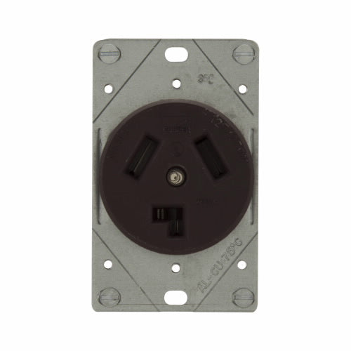 Eaton Cooper Wiring Power Device Receptacle 30A, 125/250V Brown