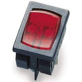 Illuminated Mini-Rocker Switch, Red