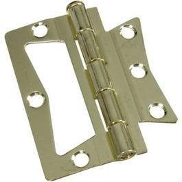2-Pk., 3 x 3-In. Brass Non-Mortise Hinges