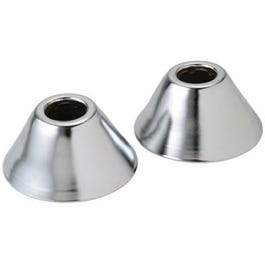 Deep Pipe Cover Flange, Chrome, 1/2-In. or 3/4-In. O.D., 2-Pk.