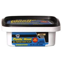 Plastic Wood Latex All-Purpose Wood Filler, Natural, 8-oz.