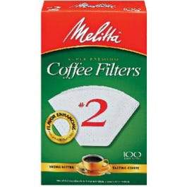 100-Pack #2 White Cone Coffee Filters
