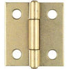 2-Pk., 1.5-In. Dull Brass Narrow Hinges