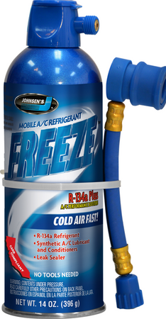 Johnsen's Auto A/C Refrigerant With Boosters, 14-oz.