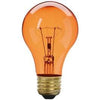 Amber Party Light Bulb, Transparent, 25-Watts