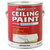 Latex Ceiling Paint, Brite White Flat, 1-Gallon