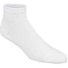 Athletic Socks, Quarter, White, Men's Large, 3-Pk.