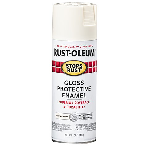 Rust-Oleum® Protective Enamel Spray Paint Gloss Canvas White