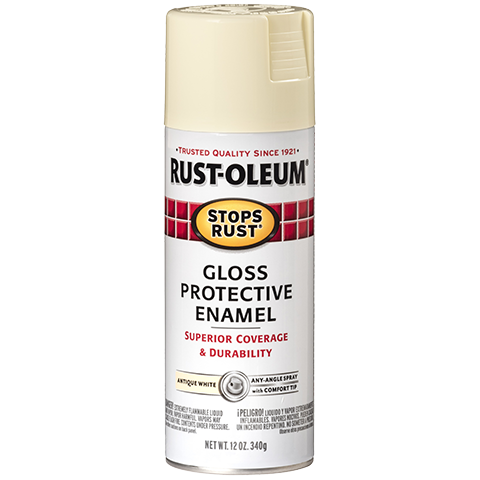 Rust-Oleum® Stops Rust® Protective Enamel Spray Paint Gloss Antique White