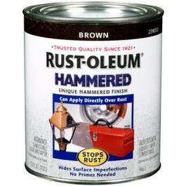 Hammered Rust Preventative Paint, Brown, Qt.