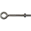 Eye Bolts, Stainless Steel, 1/4 x 4-In.